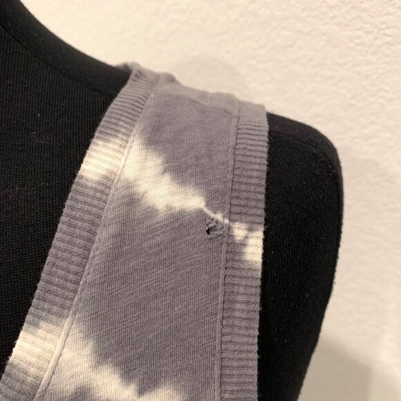 Z SUPPLY REVERIE SPIRAL Grey Charcoal Tie Dye Midi Dress S - Picture 10 of 13